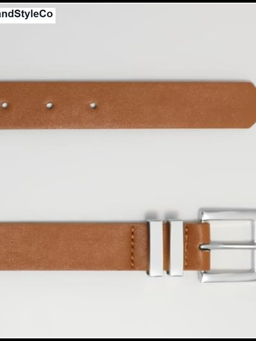 Women's Faux Leather Belt Square Buckle Waist Belt for Jeans Dresses